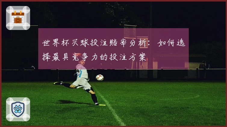 世界杯买球投注赔率分析：如何选择最具竞争力的投注方案